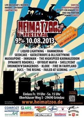 Heimatzoo Festival 2013 Plakat